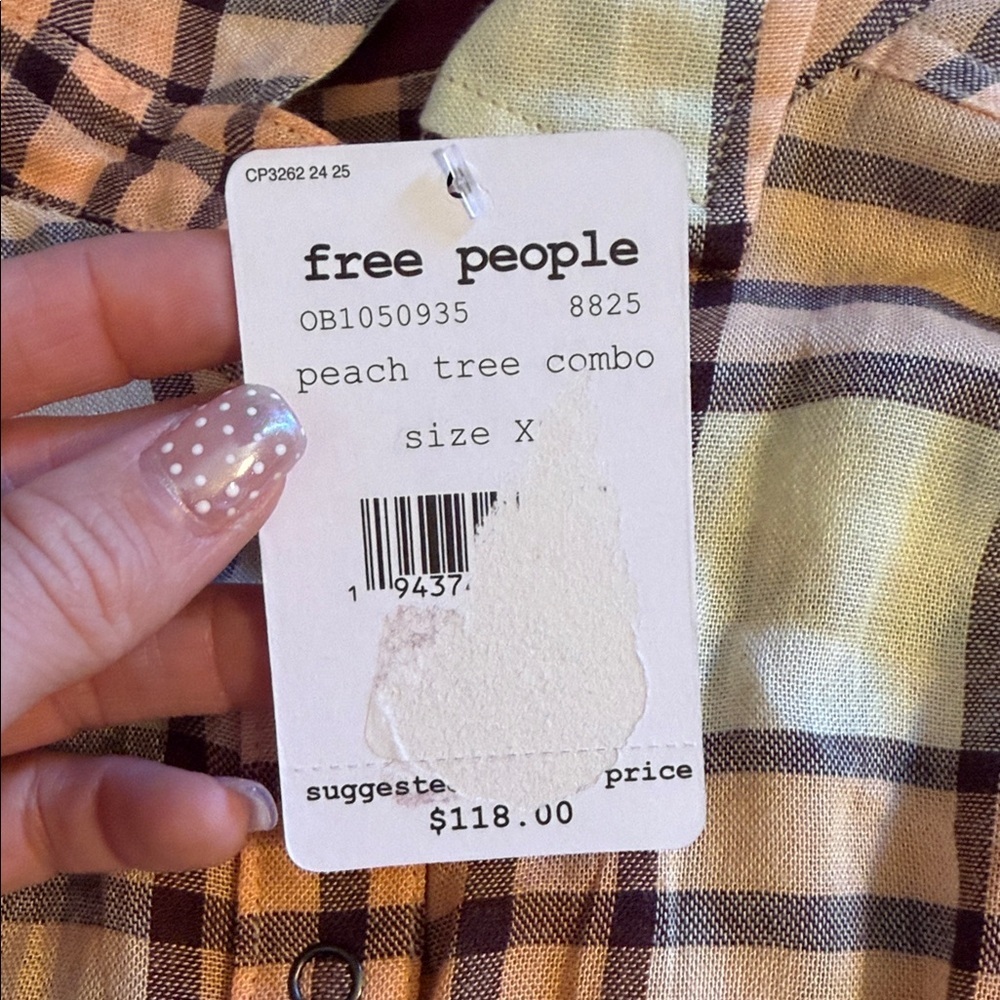 NWT Free People button up shirt - Picture 5 of 10